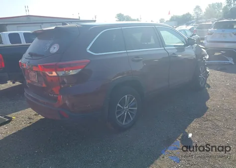 2018 Toyota Highlander Xle from USA, damaged, VIN 5TDJZRFH8JS845804